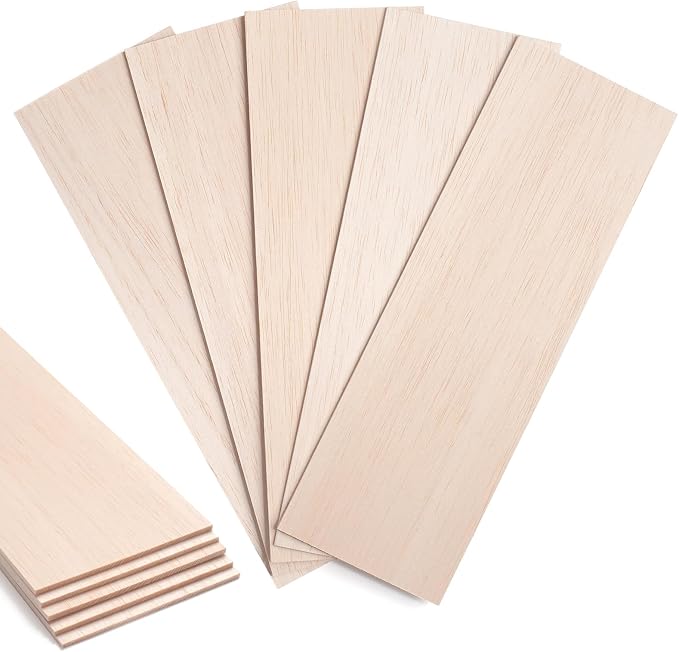 Balsa Wood Sheets 1/8" Thin, Glider Airplanes by Coowayze
