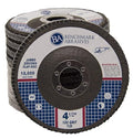 Benchmark Abrasives 4.5" x 7/8" Premium High Density Jumbo Zirconia Type 29 Flap Discs 4 1/2 for Angle Grinder, Sanding Discs, Finishing - Grinding Wheels 4 1/2 Inch (10 Pack) - 120 Grit