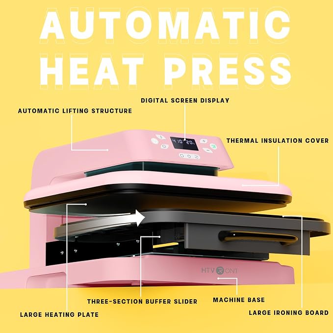 HTVRONT Auto Heat Press Machine - Image 2