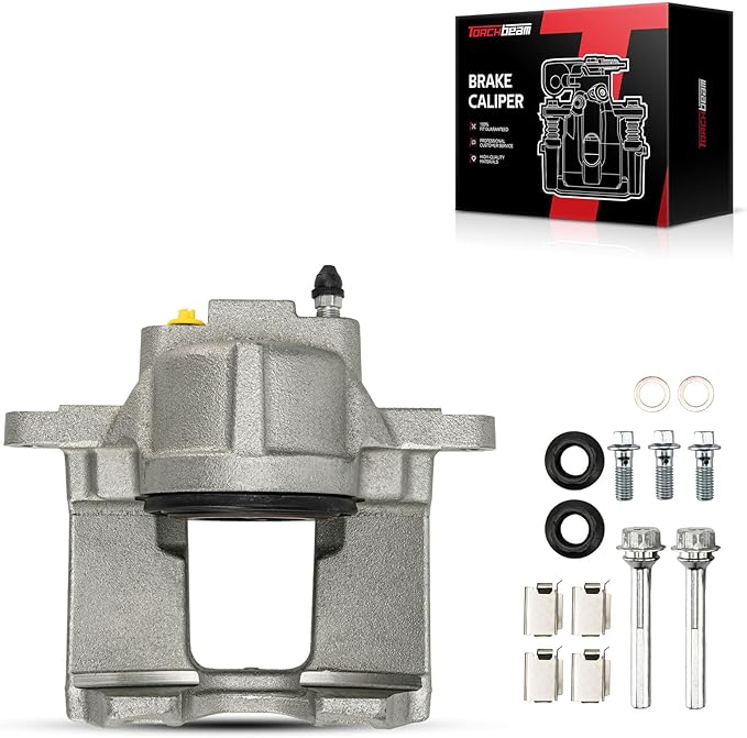 Torchbeam Front Brake Caliper for Jeep Wrangler 2013-2017, Dodge Grand Caravan 2013-2016, Chrysler Town & Country 2013-2016, Jeep Wrangler JK 2018, Front Left or Front Right Caliper Replace # 185485
