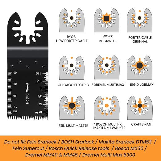 CONNOO 158 Pack Oscillating Saw Blades, Oscillating Tool Blades - Image 2