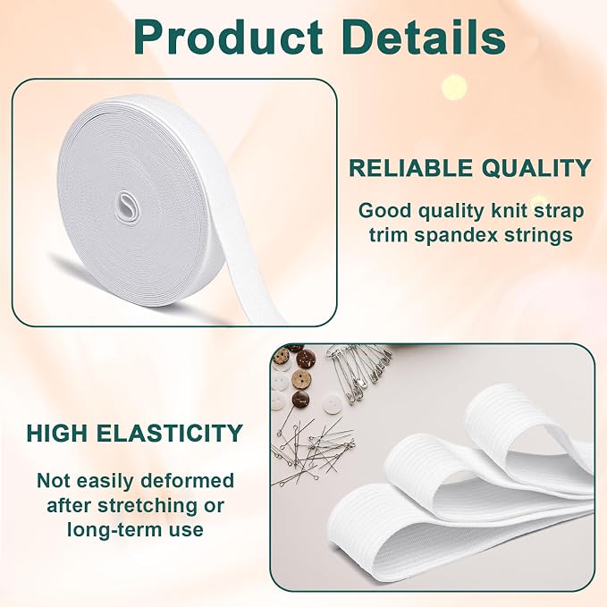 Airisoer 3/4 Inch Inch Elastic Band - Image 3
