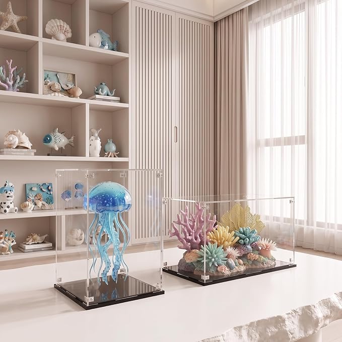 Clear Acrylic Display Case for Collectibles Display 6x6x10 Inch | Removable - Image 4