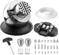 DZQ Ball Vise 3" Engraving Setting Tool 360°Rotation Professional Ball Vise 36PCS Attachment Jewelry Engraving Block Tools Standard Block (Black)