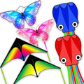SGftre 3 Piece Set Butterfly Delta Octopus Kites by SGftre