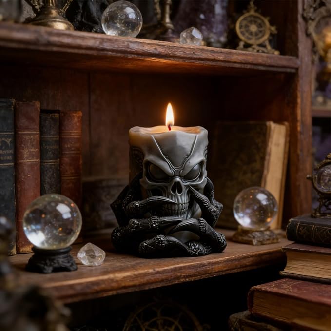 Demon Claw Skull Shape Candle Molds, Gothic Weird Silicone Mold - Image 4