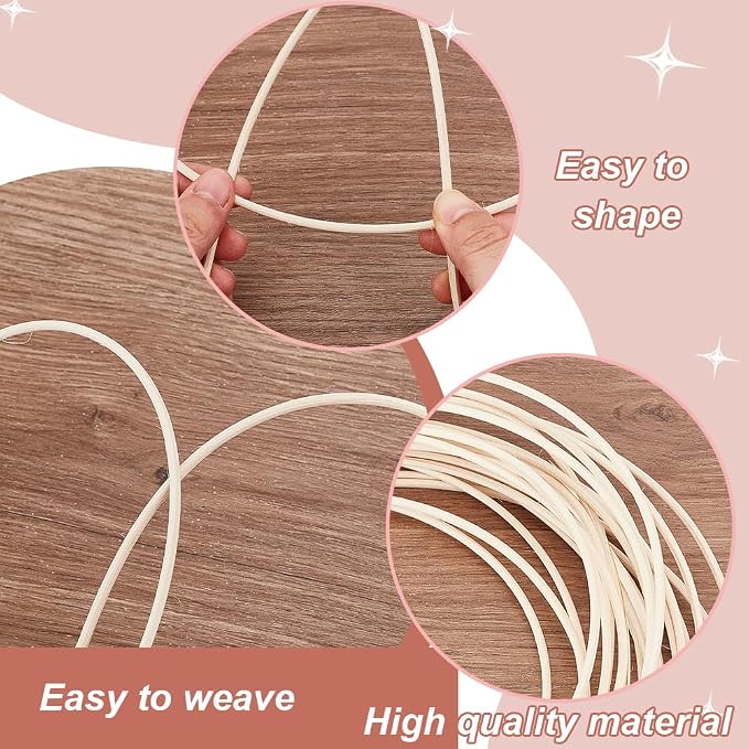 AHANDMAKER Basket Weaving Round Rattan - Image 3