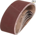 HARFINGTON 3 x 21 Inch Sanding Belts, 12 Pcs 400 Grits Aluminum Oxide Abrasive Belt Sander File Belt for Woodworking, Metal Polishing, Knife Sharpener