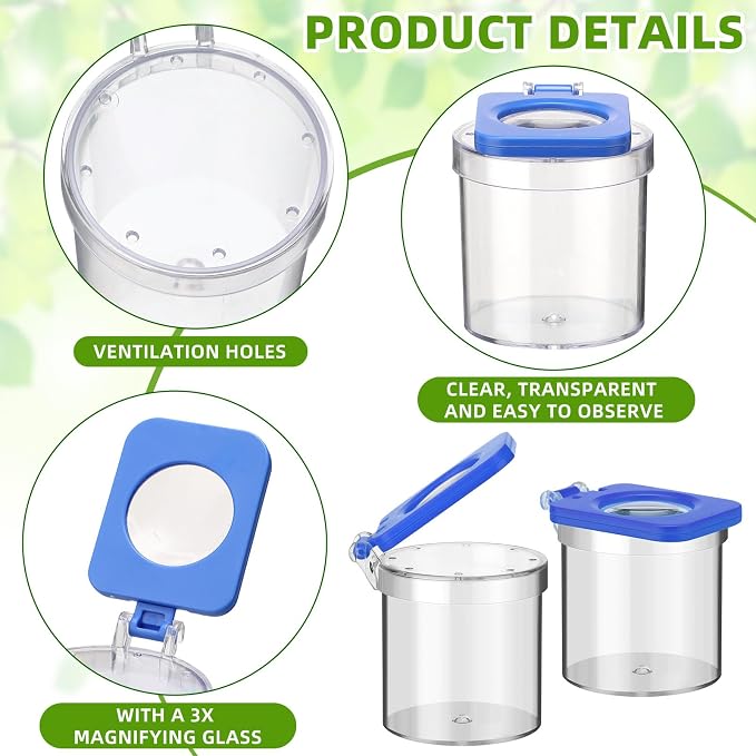 Halloscume 12 Pcs Insect Bug Viewer - Image 3