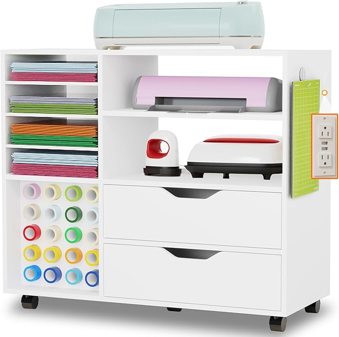 Craft Organization and Storage Cart Compatible by Dooloric