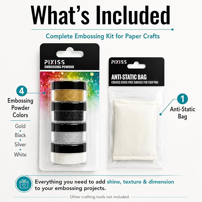 Pixiss Embossing Kit with Anti Static Bag - Image 3