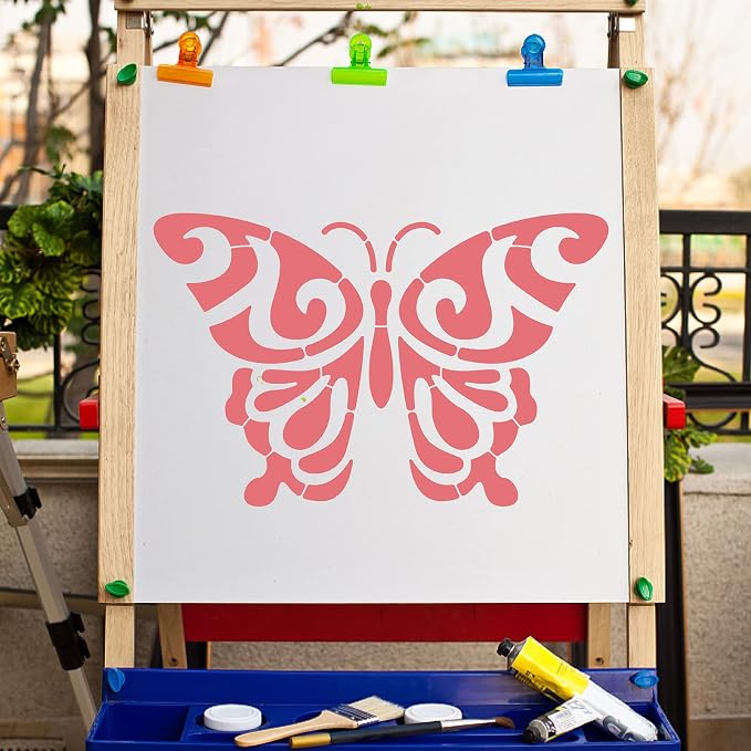 GORGECRAFT 12"X12"Butterfly Stencil Mandala Pattern Templates Reusable - Image 5