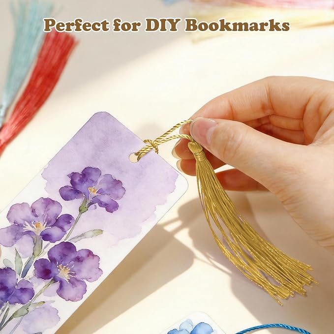160 Pack Gold Bookmark Tassels, 5 Inch Soft Silky Tassels - Image 4