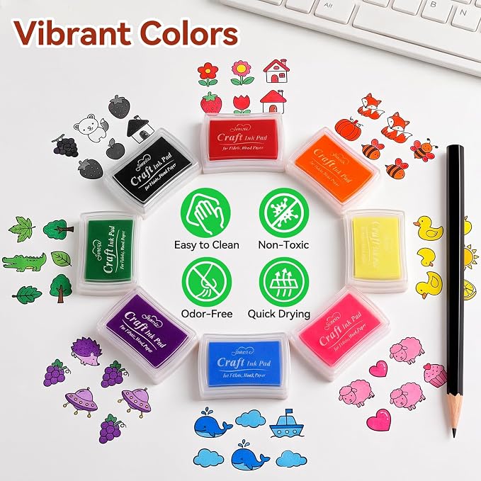 WAYCOM 18Pcs Linoleum Blocks for Printmaking: Linocut kit - Image 5