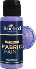 BLUEBIRD Fabric Paint, Victorian Purple, 3.4 Fl Oz, Permanent Fabric Paints by BluebirdArts