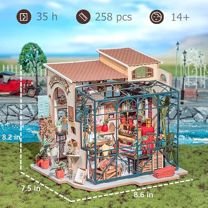 ROBOTIME DIY Dollhouse Kit Mini House - Image 3