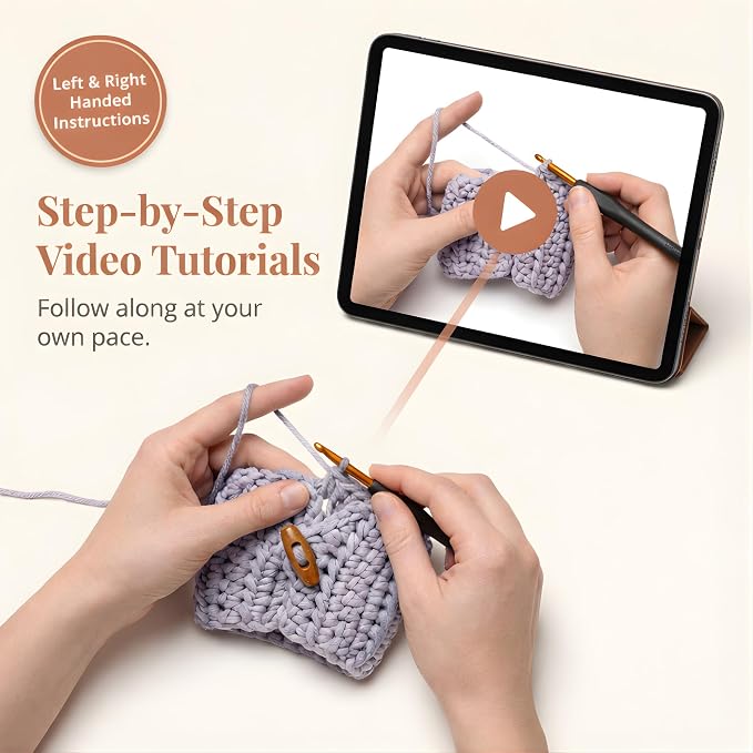 Crochet Kit for Beginners, 3 Easy Projects, Absolute Beginner Starter Kit | - Image 3