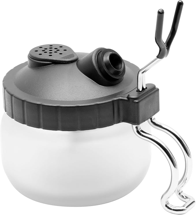 ANGELUS Airbrush Cleaning Pot, Glass Cleaning Pot by AngelusBrand