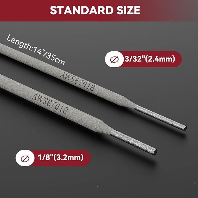 ARCCAPTAIN E7018 Welding Rod 1/8'' 10LB Low Hydrogen Carbon Steel Welding Sticks Electrodes, Welding Rods ARC Welding Equipment