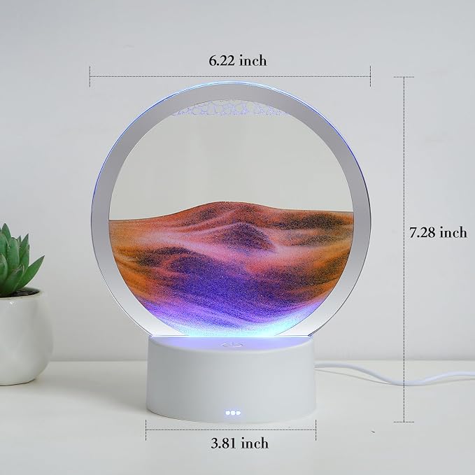 KPNUWN Moving Sand Art Liquid Motion, 3D Deep Sea Sandscape Color Quicksand - Image 2
