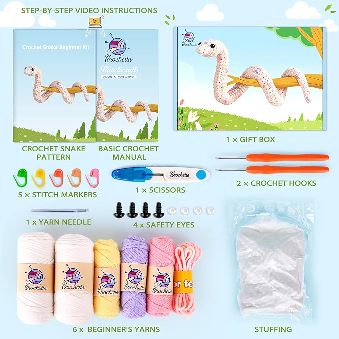 Crochet Kit for Beginners, Beginner Crochet Kit for Teenagers Adults - Image 4