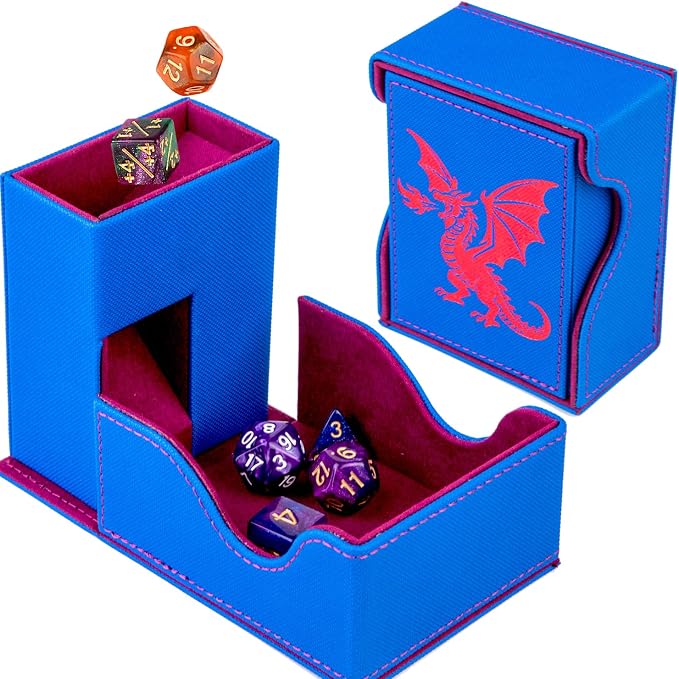 Dice Tower and Tray, Foldable Portable Dice Rolling Tower, Dice Roller Accessory by Stepane