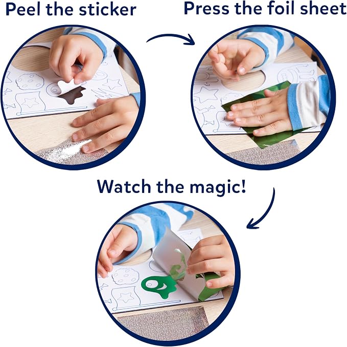 Skillmatics Foil Fun – Space, No Mess Art & Craft Kit - Image 5