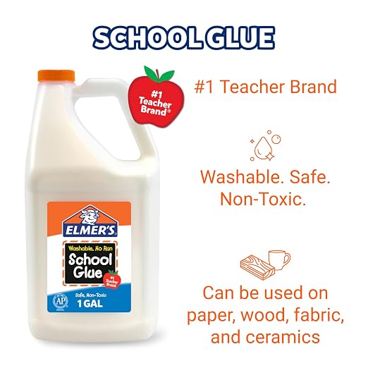 Elmer's White Liquid School Glue, 1 Gallon 2 Count, #1 Teacher Brand - Image 3