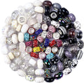 Aipridy Assortment European Large Hole Beads Spacer Beads Rhinestone Craft Beads by AIPRIDY