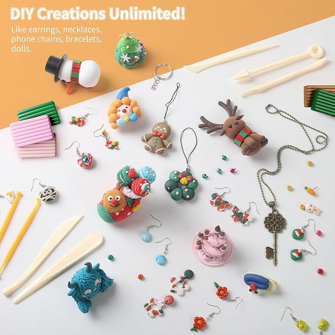 Aestd-ST Polymer Clay Kit 85 Colors, Oven Bake Modeling Clay - Image 5