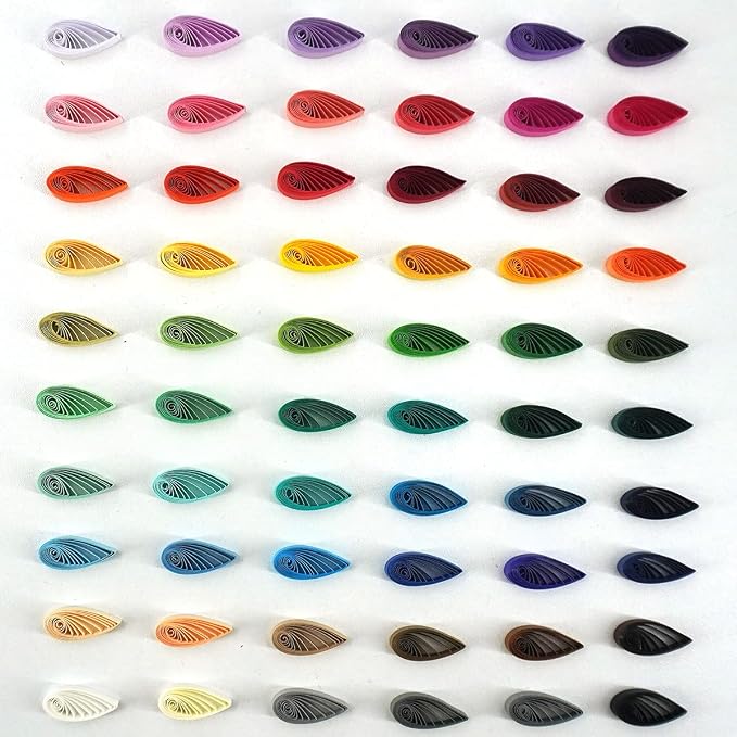 JUYA Single Color Paper Quilling Strips Set 60 Colors 39cm Length One Color 100 - Image 5