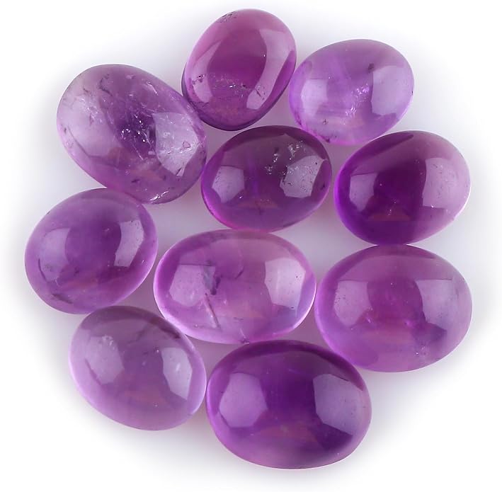 10pcs, Natural Gemstone Cabochon, Wholesale Assorted Flatback Crystals by CRYSTALINES