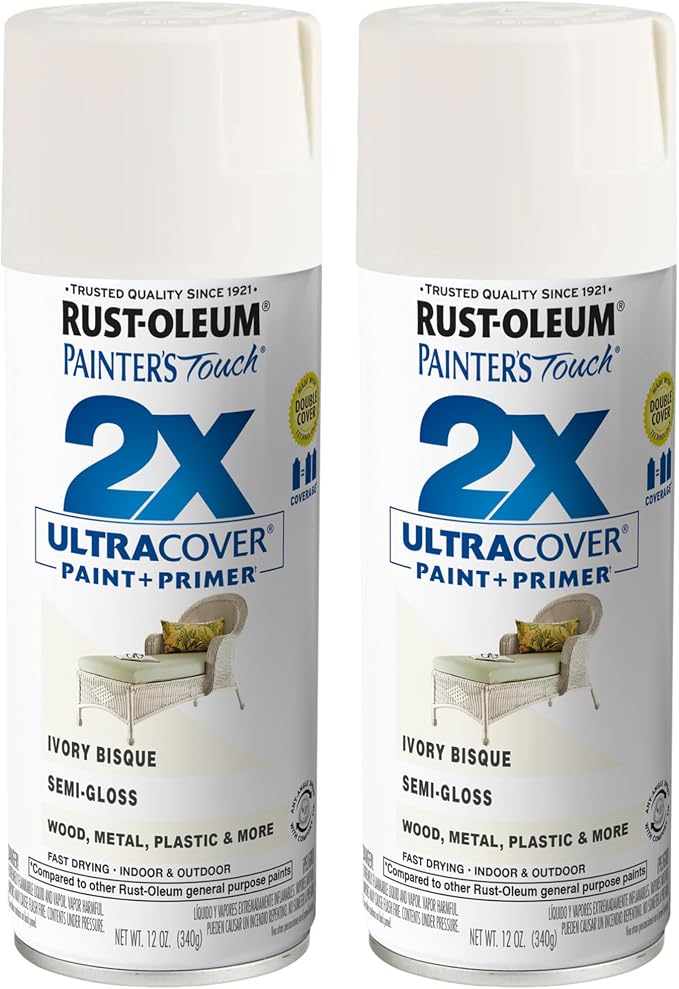 Rust-Oleum 249860-2PK Painter's Touch 2X Ultra Cover Spray Paint, 12 oz by Rust-Oleum