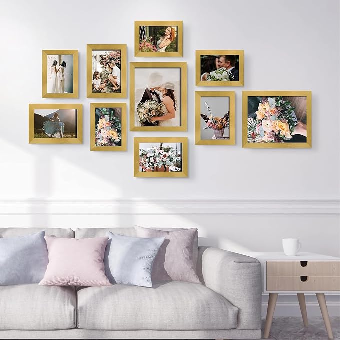 LUCKYLIFE Picture Frames Collage Wall Decor 10-Pack, Gallery Wall Frame Set - Image 6