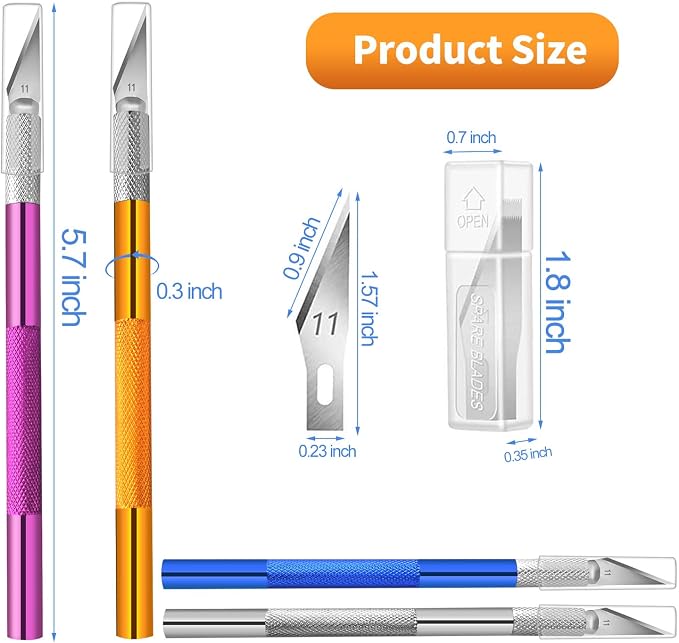 4PCS Exacto Knife, Hobby Knife Craft Knifes - Image 4