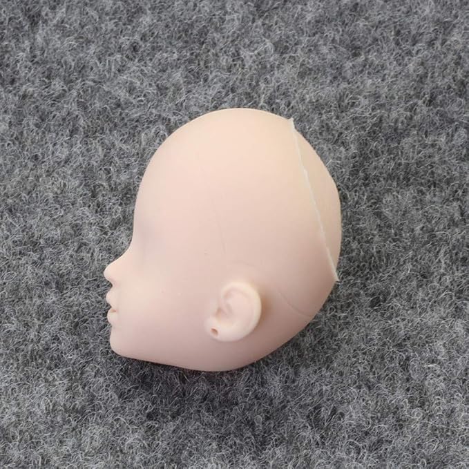 DoubleWood 10pcs 1/6 Doll Head Soft Plastic Doll Repainting Practice Makeup - Image 5