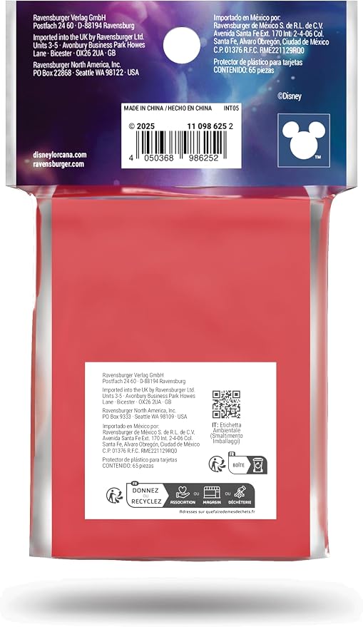 Ravensburger Disney Lorcana TCG Card Sleeve Pack – I2I | 65 Protective Sleeves - Image 5
