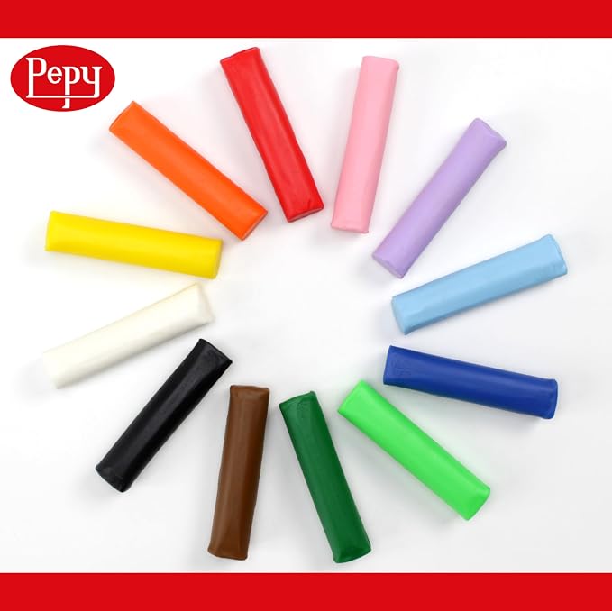 Pepy Plastilina Reusable and Non-Drying Modeling Clay; Set of 24; 2 Each of 12 - Image 2