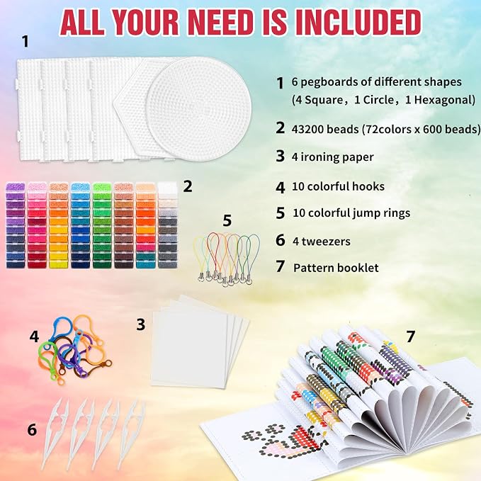 72 Colors Fuse Beads Kit - Image 2