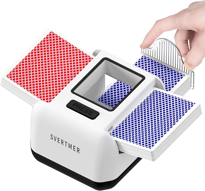 Automatic Card Shuffler|1-2 Deck Electric Card Shuffle Machine|Portable by Unknown