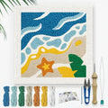 Doodlream Beach DIY Punch Needle Embroidery Kit by Doodlream