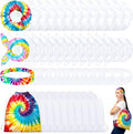 Abbylike 180 Pcs Tie Dye Party Supplies, 36 Cotton Drawstring Backpack 36 White by Abbylike