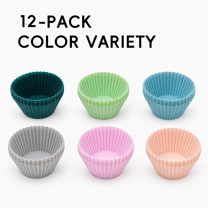 Reusable Silicone Baking Cup Silicone Muffin Liners - Image 2