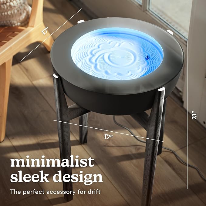 HoMedics Drift Sandscape Solid Wood Sand Table Stand 16” Compatible drift 16” - Image 5