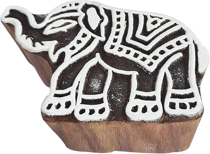 Royal Kraft Wooden Stamps DIY Fabric, Henna Printing Blocks THDtag108 by RoyalKraft