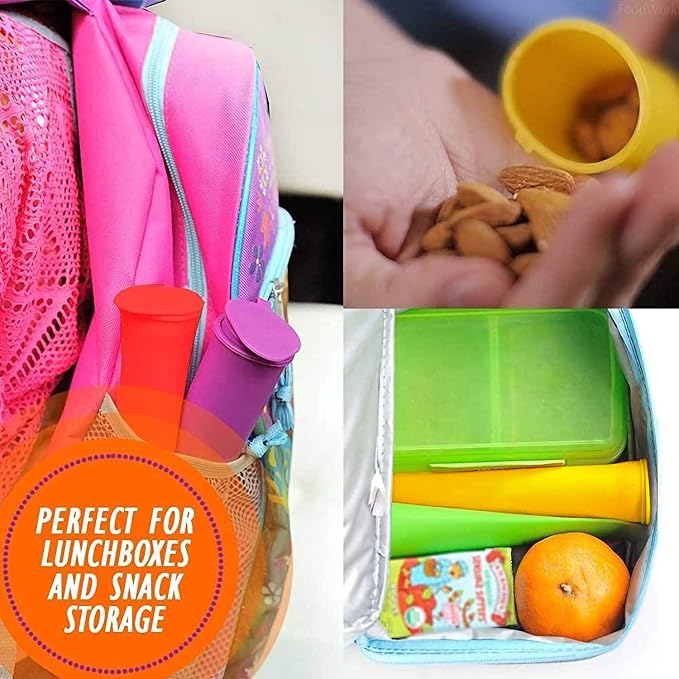Homemade Popsicle Molds, 6 Pack Drip Free Ice Pop Molds, Pure Color | Easy - Image 4