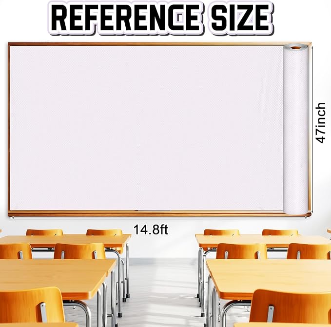 Inkspire Light Purple Bulletin Board Paper Roll, 14.8FTx47IN Large Reusable - Image 2