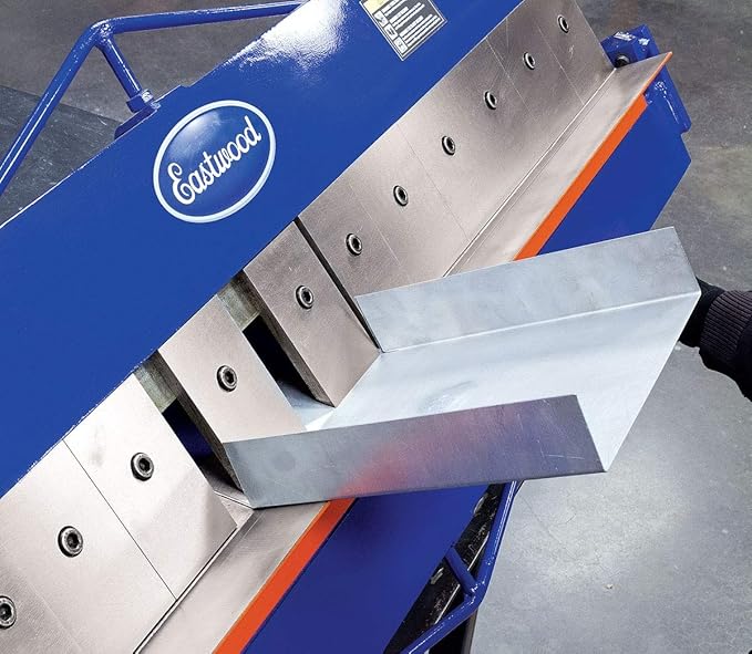 Eastwood 48 Inch Sheet Metal Pan and Box Brake with Adjustable Removable Fingers | High Versatility and Durability Sheet Metal Box Pan Brake | Bend Angle Up to 135 Deg. | 16 Removable Hardened Fingers