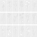 Stencils for Painting, Botanical Flower Patterns for Furniture & Walls by krastmon