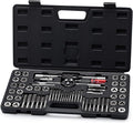 Segomo Tools 60 Piece Metric & SAE Threading Tap & Die Tool Set - TD60MMSAE